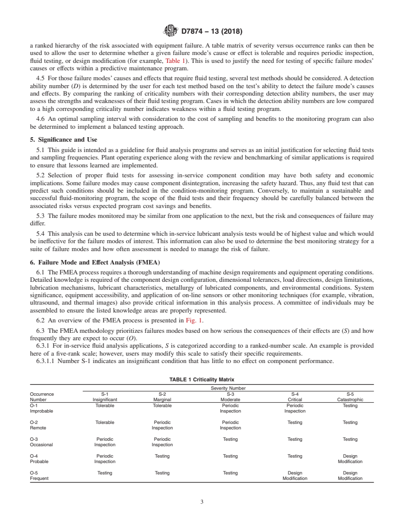 REDLINE ASTM D7874-13(2018) - Standard Guide for Applying Failure Mode and Effect Analysis (FMEA) to In-Service  Lubricant Testing