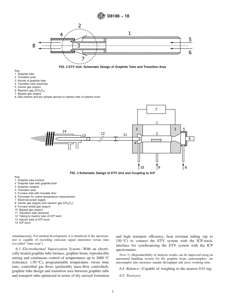 ASTM D8186-18 - Standard Test Method for Measurement of Impurities in Graphite by Electrothermal Vaporization  Inductively Coupled Plasma Optical Emission Spectrometry (ETV-ICP  OES)