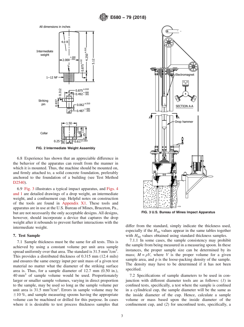 ASTM E680-79(2018) - Standard Test Method for  Drop Weight Impact Sensitivity of Solid-Phase Hazardous Materials