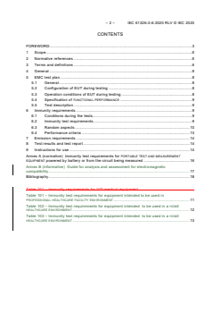 IEC 61326-2-6:2020 IEC 61326-2-6:2020 RLV - Electrical equipment for measurement, control and laboratory use - EMC requirements - Part 2-6: Particular requirements - In vitro diagnostic (IVD) medical equipment
Released:10/28/2020
Isbn:9782832290149 - Page 4 preview