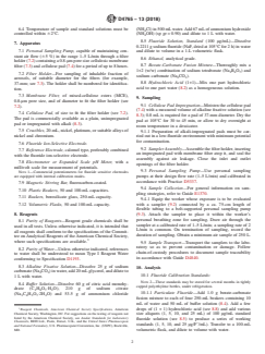 ASTM D4765-13(2018) ASTM D4765-13(2018) - Standard Test Method for Measurement of Fluorides in Workplace Atmospheres by Ion-Selective Electrodes - Page 2 preview