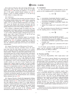 ASTM D4765-13(2018) ASTM D4765-13(2018) - Standard Test Method for Measurement of Fluorides in Workplace Atmospheres by Ion-Selective Electrodes - Page 3 preview