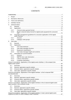 IEC 60958-3:2021 IEC 60958-3:2021 - Digital audio interface - Part 3: Consumer applications - Page 4 preview
