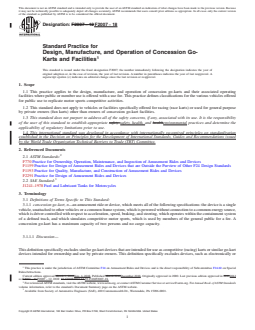 REDLINE ASTM F2007-18 - Standard Practice for Design, Manufacture, and Operation of Concession Go-Karts and  Facilities