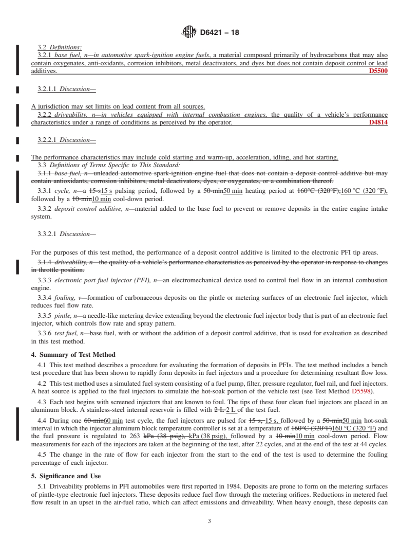 REDLINE ASTM D6421-18 - Standard Test Method for  Evaluating Automotive Spark-Ignition Engine Fuel for Electronic   Port Fuel Injector Fouling by Bench Procedure