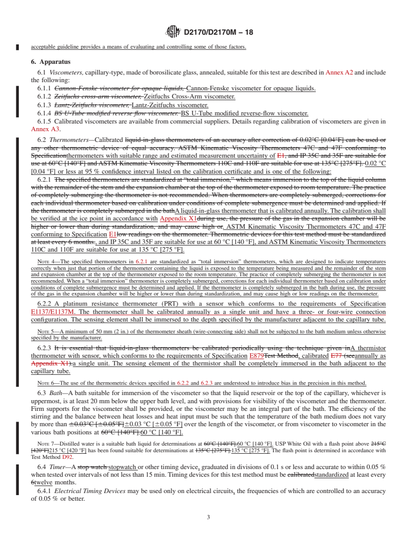 REDLINE ASTM D2170/D2170M-18 - Standard Test Method for  Kinematic Viscosity of Asphalts