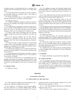 ASTM C969M-19 ASTM C969M-19 - Standard Practice for Infiltration and Exfiltration Acceptance Testing of Installed Precast Concrete Pipe Sewer Lines (Metric) - Page 2 preview
