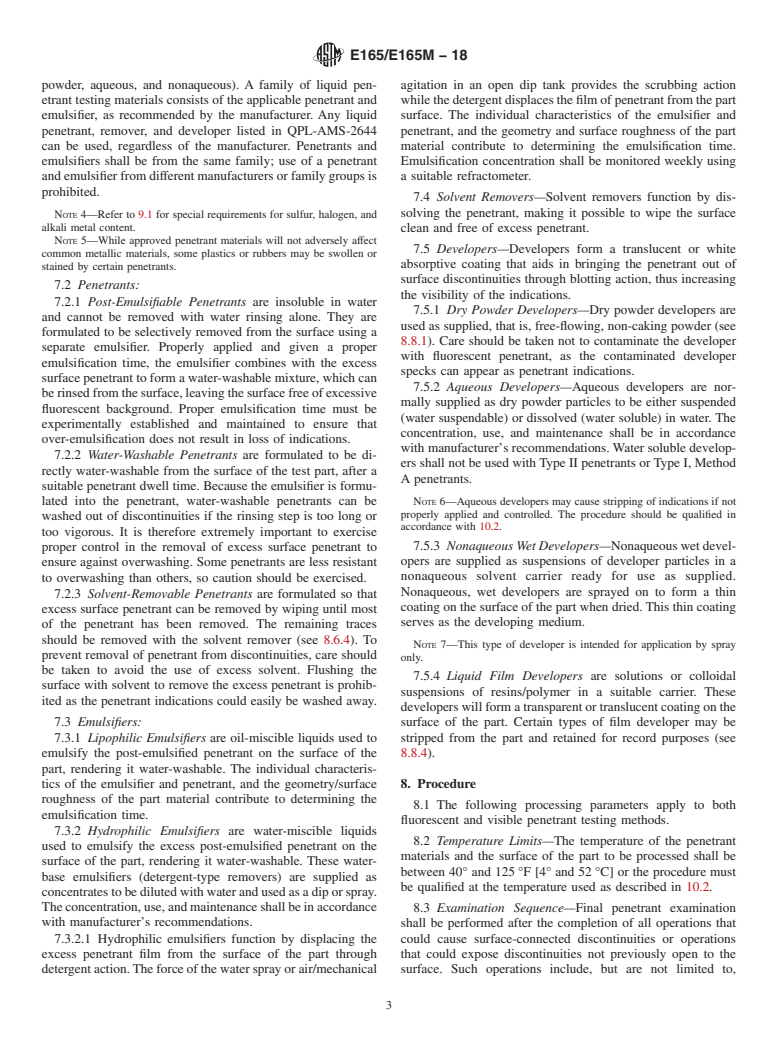 ASTM E165/E165M-18 - Standard Practice for  Liquid Penetrant Testing for General Industry