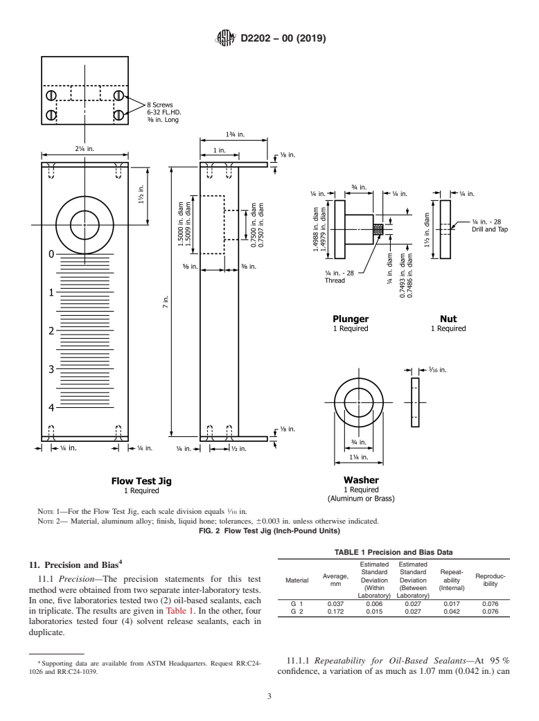 ASTM D2202-00(2019) - Standard Test Method for  Slump of Sealants