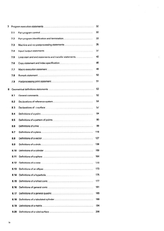 ISO 4342:1985 ISO 4342:1985 - Numerical control of machines -- NC processor input -- Basic part program reference language - Page 4 preview