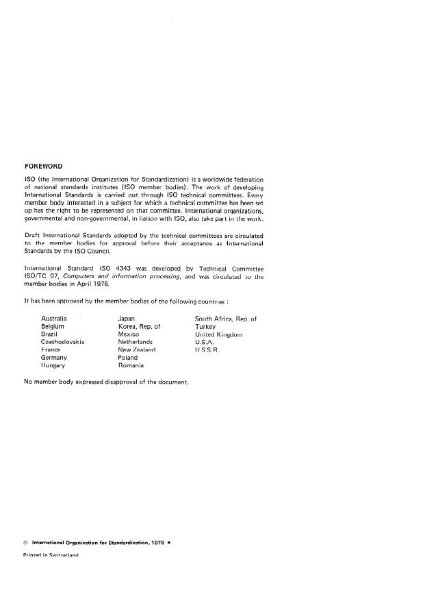 ISO 4343:1978 ISO 4343:1978 - Numerical control of machines -- NC processor output -- Minor elements of 2000- type records (Post-processor commands) - Page 2 preview