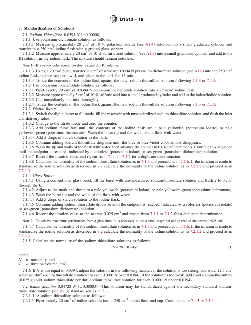 REDLINE ASTM D1510-19 - Standard Test Method for  Carbon Black&#x2014;Iodine Adsorption Number