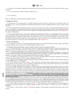 ASTM C930-19 REDLINE ASTM C930-19 - Standard Classification of Potential Health and Safety Concerns Associated With Thermal Insulation Materials and Accessories - Page 2 preview