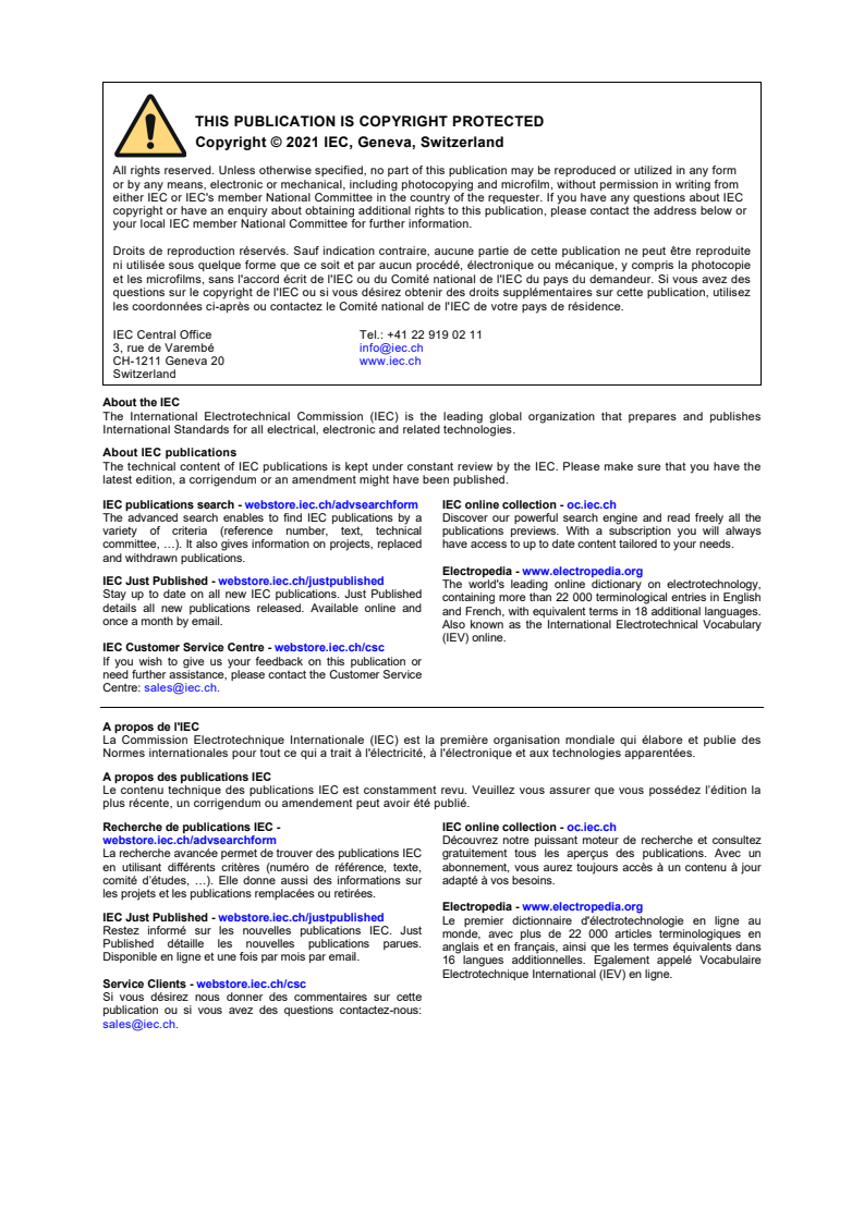 IEC 81001-5-1:2021 IEC 81001-5-1:2021 - Health software and health IT systems safety, effectiveness and security - Part 5-1: Security - Activities in the product life cycle - Page 2 preview