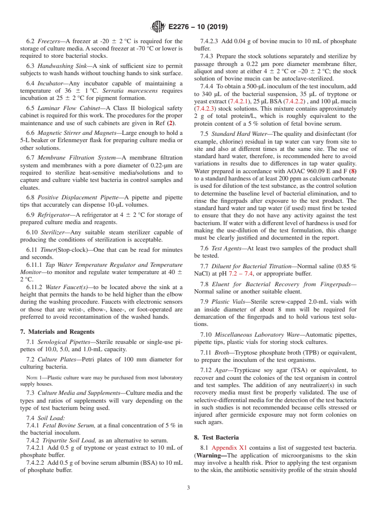 ASTM E2276-10(2019) - Standard Test Method for  Determining the Bacteria-Eliminating Effectiveness of Hygienic Handwash and Handrub Agents Using the Fingerpads of Adults