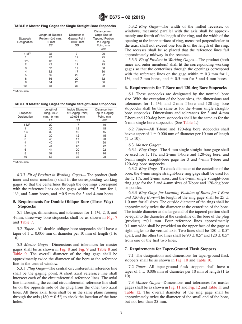 ASTM E675-02(2019) - Standard Specification for  Interchangeable Taper-Ground Stopcocks And Stoppers