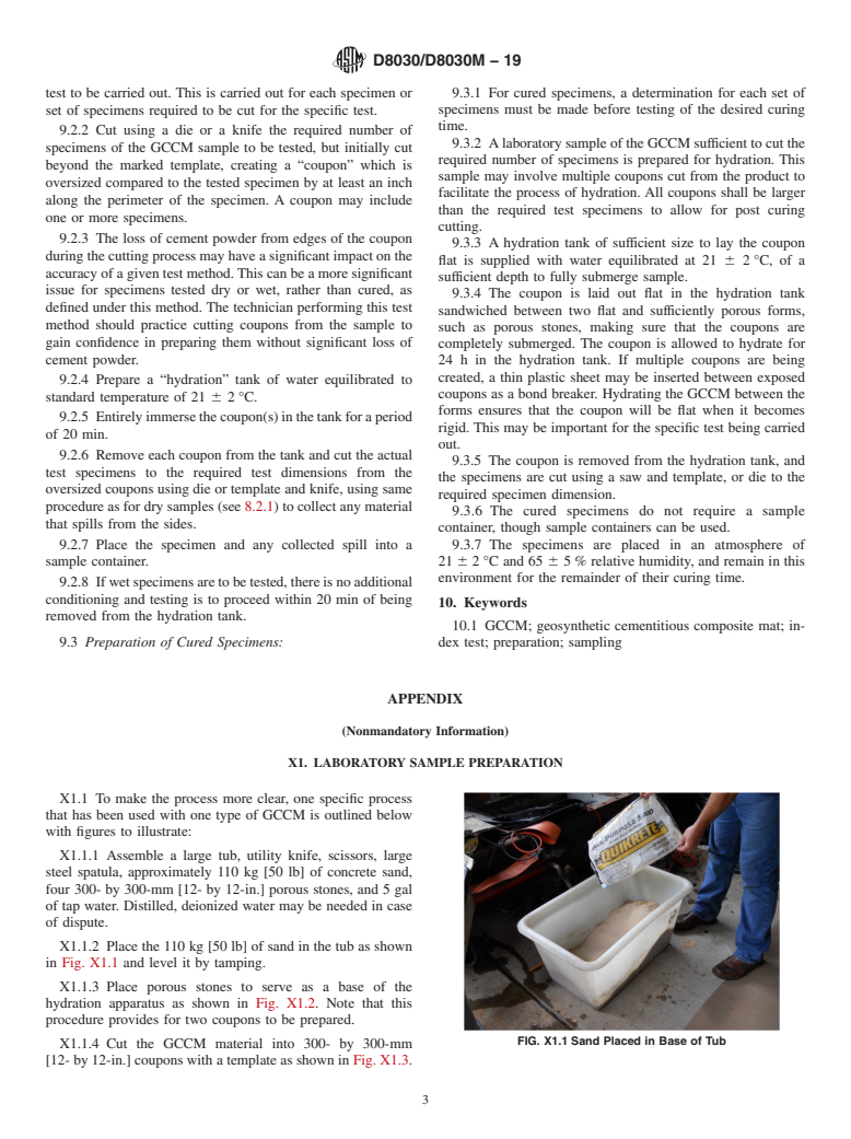 ASTM D8030/D8030M-19 - Standard Practice for Sample Preparation for GCCM