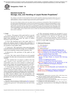 ASTM F3344-19 ASTM F3344-19 - Standard Guide for Storage, Use, and Handling of Liquid Rocket Propellants - Page 1 preview