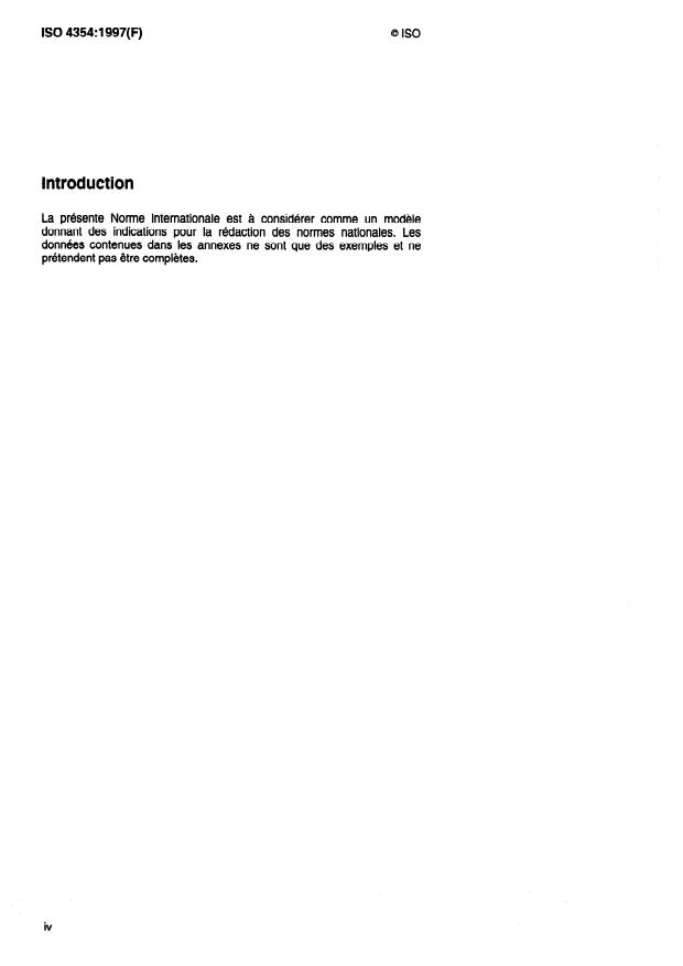 ISO 4354:1997 ISO 4354:1997 - Actions du vent sur les structures - Page 4 preview