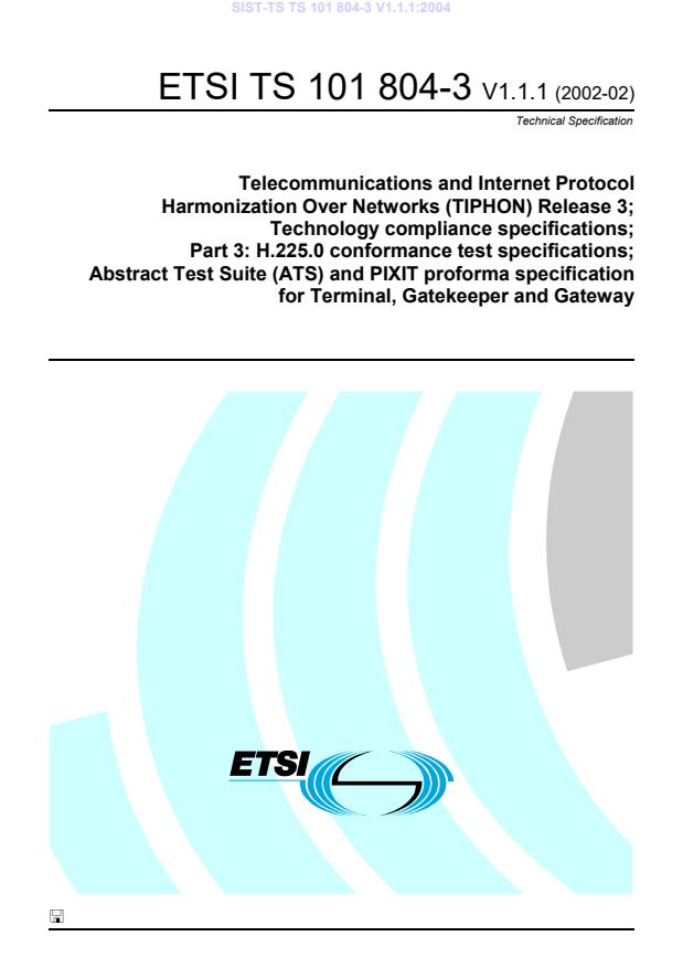 TS TS 101 804-3 V1.1.1:2004