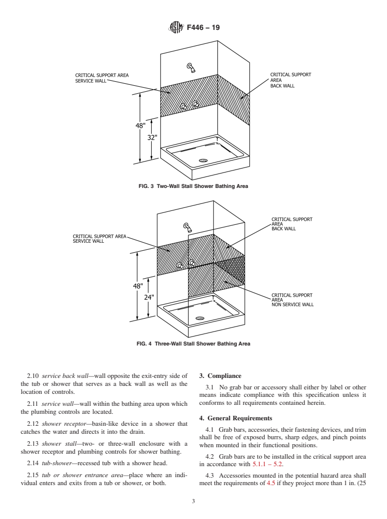 ASTM F446-19 - Standard Consumer Safety Specification for  Grab Bars and Accessories Installed in the Bathing Area