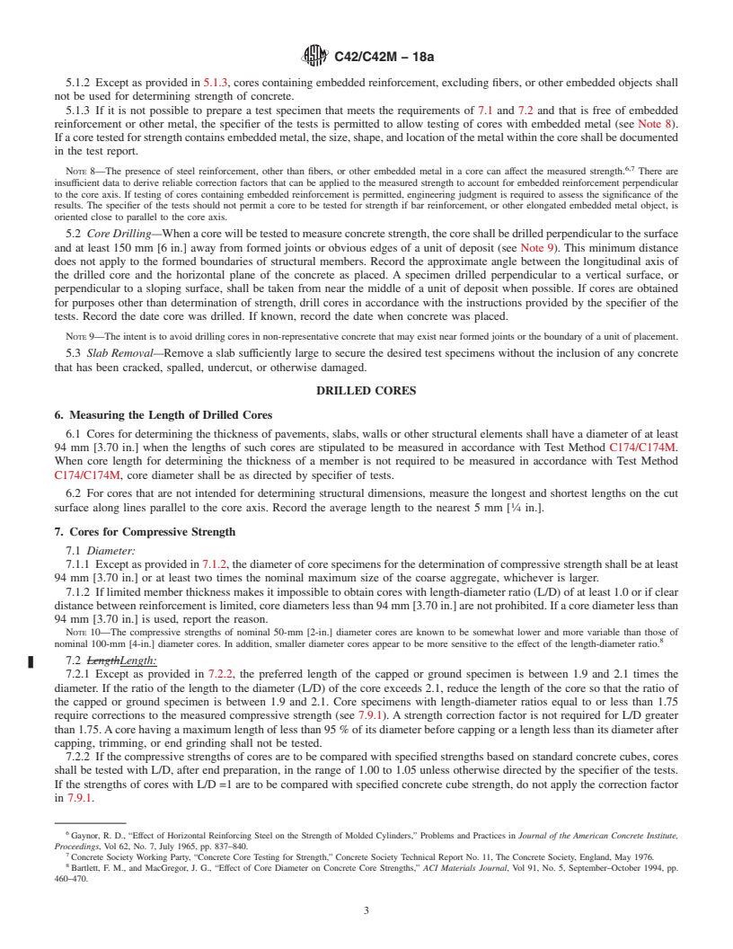 REDLINE ASTM C42/C42M-18a - Standard Test Method for  Obtaining and Testing Drilled Cores and Sawed Beams of Concrete