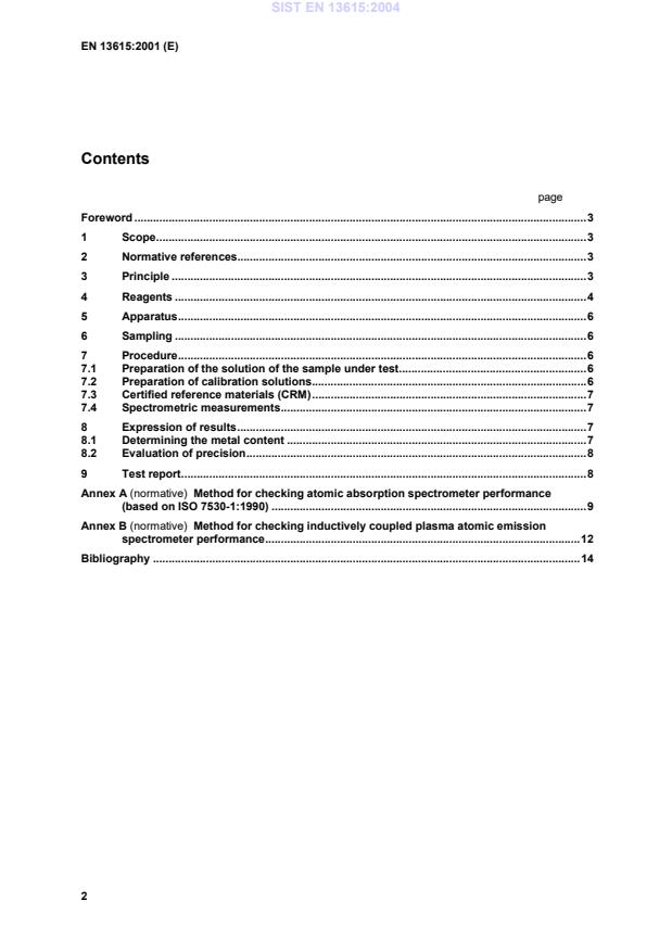 EN 13615:2001 EN 13615:2004 - Page 4 preview