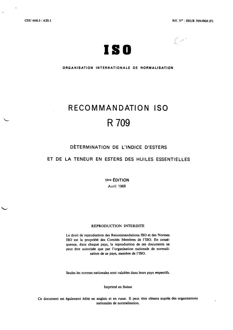 ISO/R 709:1968 ISO/R 709:1968 - Title missing - Legacy paper document
Released:1/1/1968 - Page 1 preview