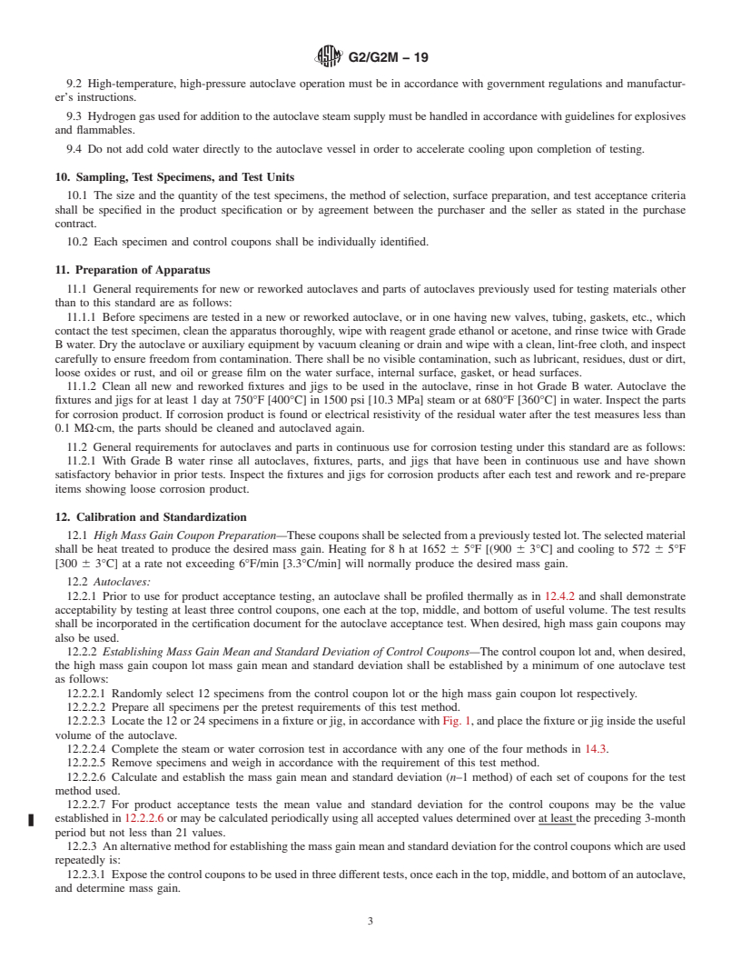 REDLINE ASTM G2/G2M-19 - Standard Test Method for Corrosion Testing of Products of Zirconium, Hafnium, and Their  Alloys in Water at 680&#xb0;F (360&#xb0;C) or in Steam at 750&#xb0;F  (400&#xb0;C)