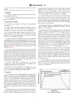 ASTM D5341/D5341M-19 - Standard Test Method for  Measuring Coke Reactivity Index (CRI) and Coke Strength After  Reaction (CSR)