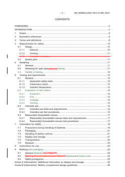 IEC 60086-5:2021 RLV - Primary batteries - Part 5: Safety of batteries with aqueous electrolyte
Released:9/30/2021
Isbn:9782832238462 - Page 4 preview