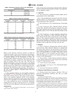 ASTM D1209-05(2019) ASTM D1209-05(2019) - Standard Test Method for Color of Clear Liquids (Platinum-Cobalt Scale) - Page 2 preview