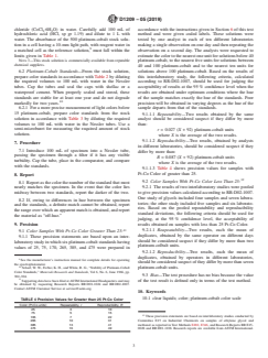 ASTM D1209-05(2019) ASTM D1209-05(2019) - Standard Test Method for Color of Clear Liquids (Platinum-Cobalt Scale) - Page 3 preview