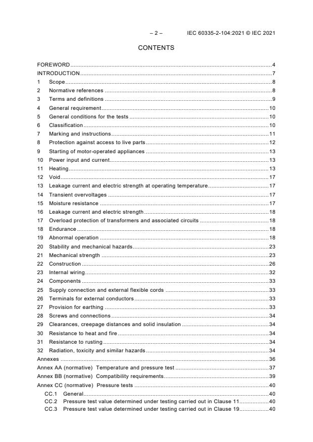 IEC 60335-2-104:2021 IEC 60335-2-104:2021 - Household and similar electrical appliances - Safety - Part 2-104: Particular requirements for appliances to recover and/or recycle refrigerant from air conditioning and refrigeration equipment - Page 4 preview