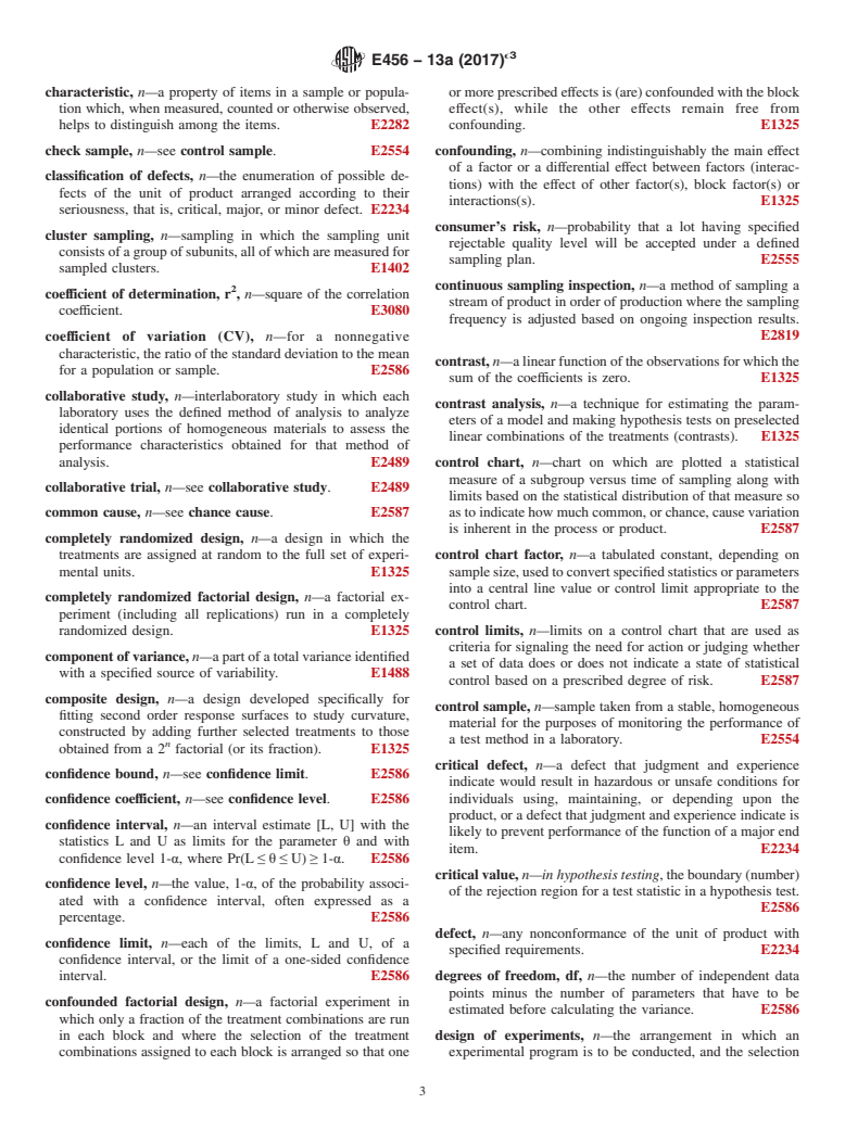 ASTM E456-13A(2017)e3 - Standard Terminology Relating to Quality and Statistics