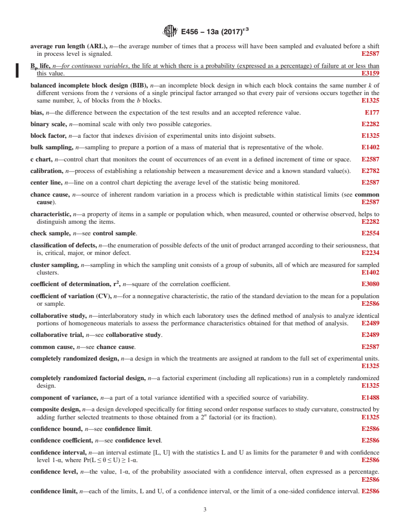 REDLINE ASTM E456-13A(2017)e3 - Standard Terminology Relating to Quality and Statistics