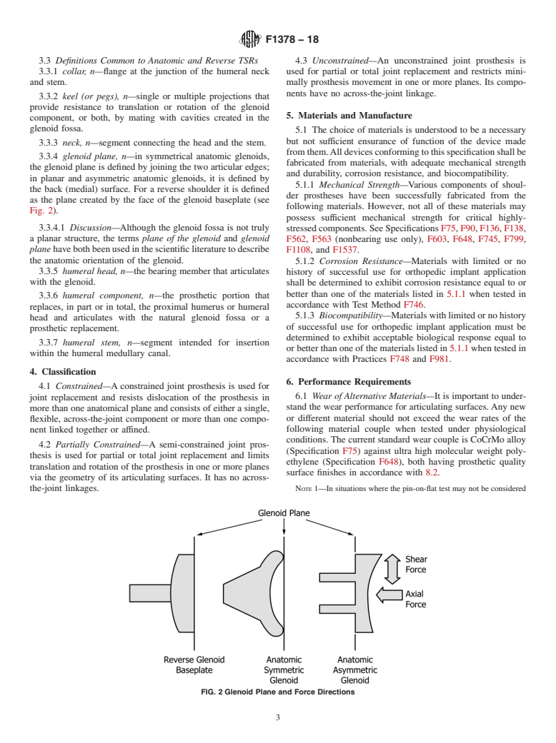 ASTM F1378-18 - Standard Specification for  Shoulder Prostheses