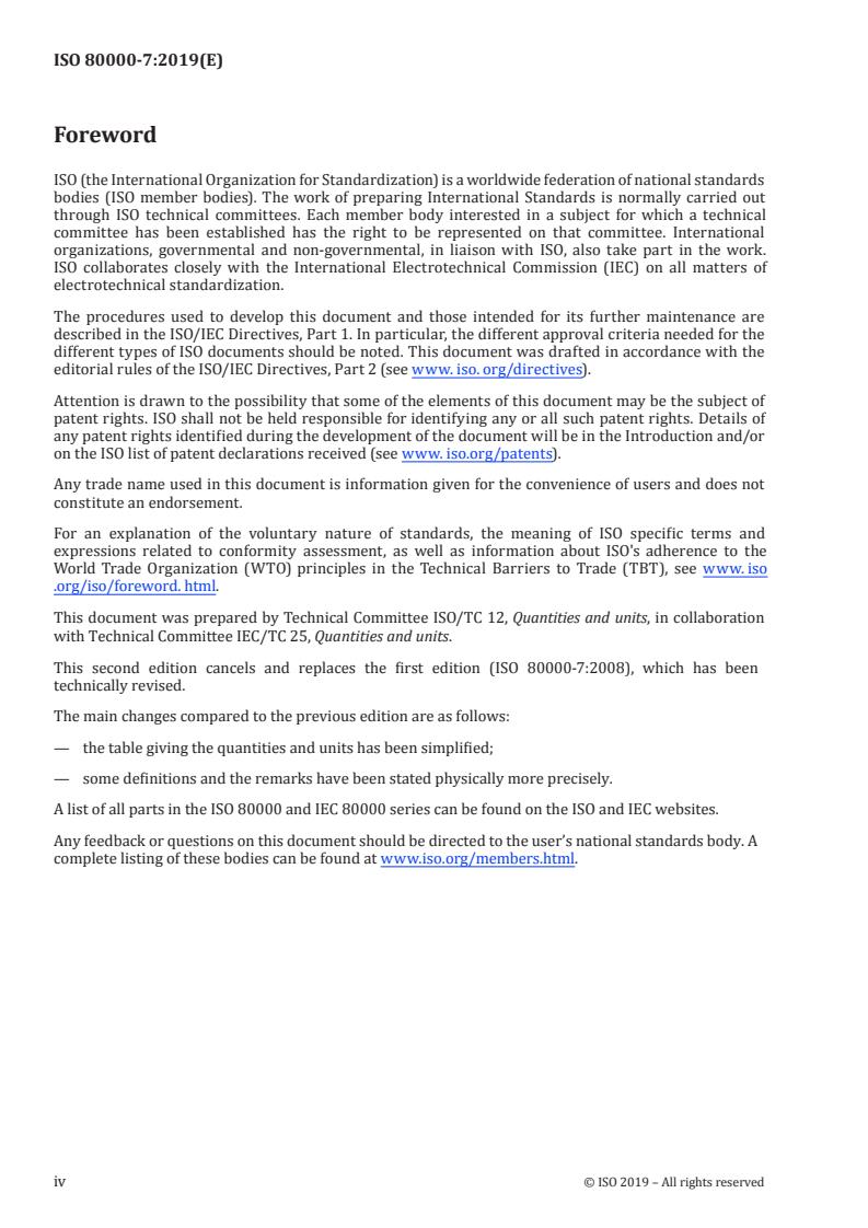 ISO 80000-7:2019 ISO 80000-7:2019 - Quantities and units - Part 7: Light and radiation - Page 4 preview