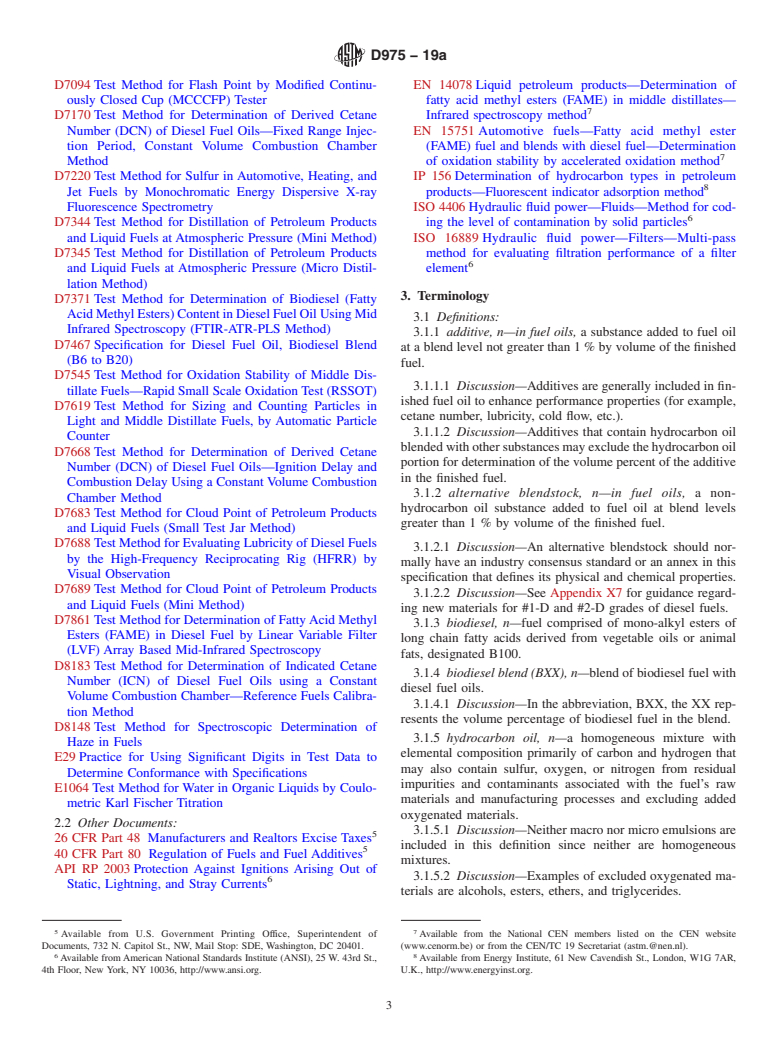 ASTM D975-19a - Standard Specification for Diesel Fuel Oils