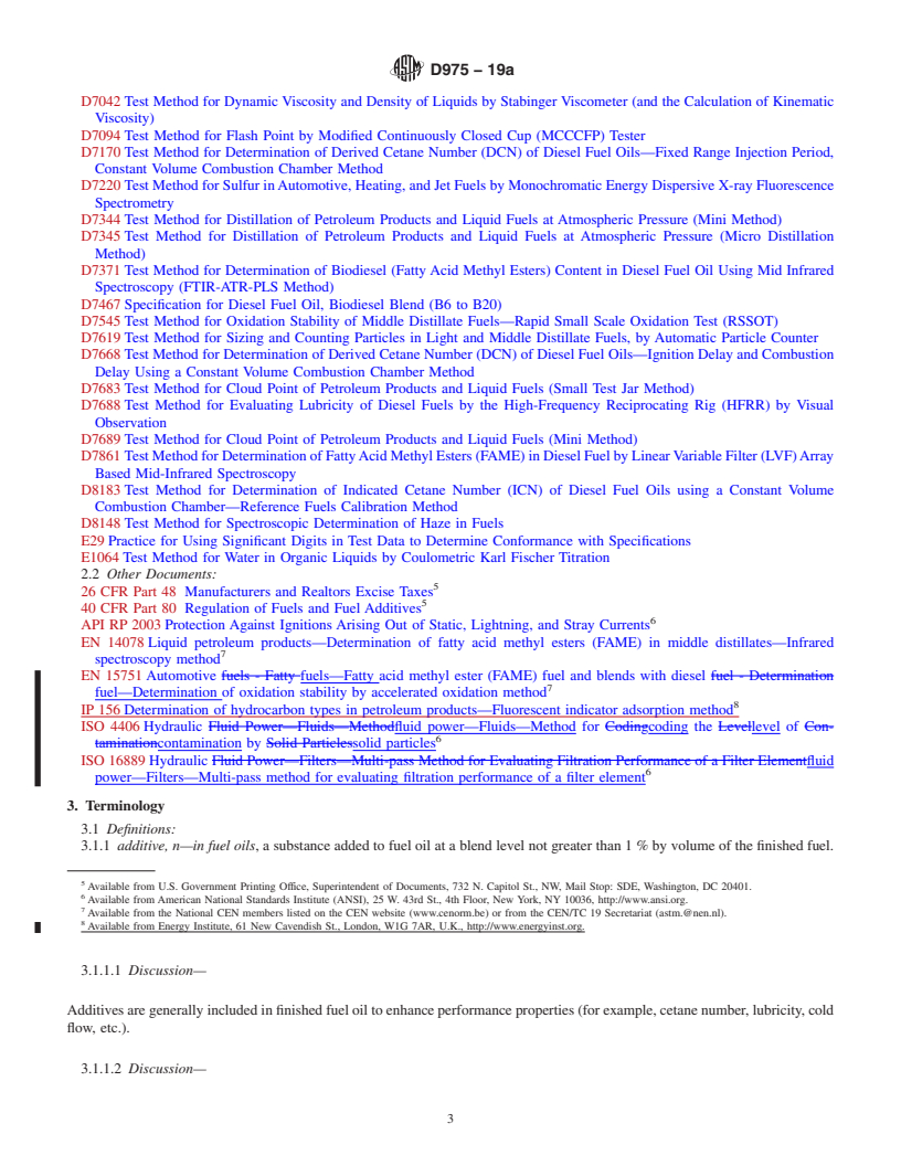 ASTM D975-19a - Standard Specification for Diesel Fuel Oils