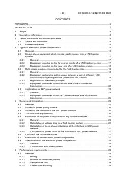 IEC 62590-3-1:2022 - Railway applications - Fixed installations - Electronic power converters - Part 3-1: AC traction applications - Electronic power compensators - Page 4 preview