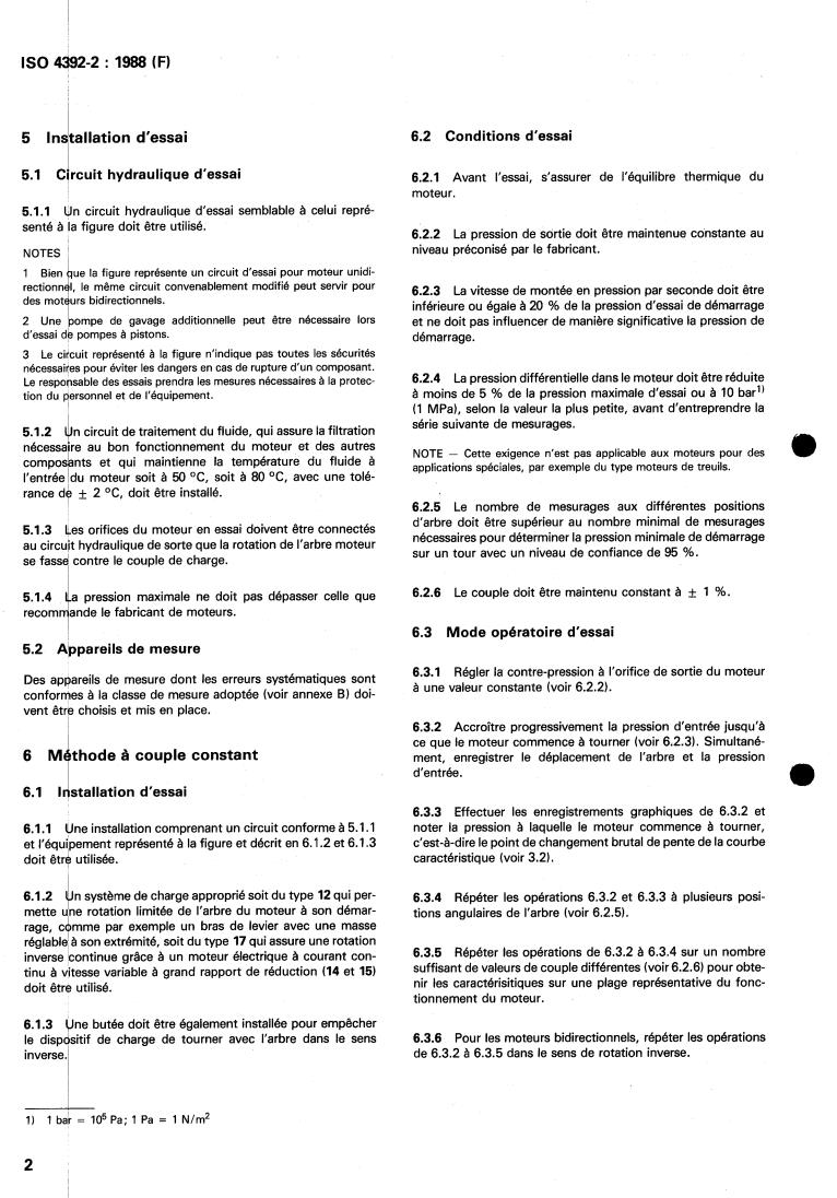 ISO 4392-2:1988 ISO 4392-2:1988 - Hydraulic fluid power — Determination of characteristics of motors — Part 2: Startability
Released:3/31/1988 - Page 4 preview