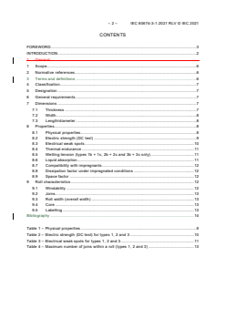 IEC 60674-3-1:2021 IEC 60674-3-1:2021 RLV - Plastic films for electrical purposes - Part 3: Specifications for individual materials - Sheet 1: Biaxially oriented polypropylene (PP) films for capacitors
Released:8/25/2021
Isbn:9782832243732 - Page 4 preview
