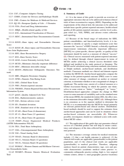 ASTM F3108-19 ASTM F3108-19 - Standard Guide for Clinical Outcomes for Clinical Trials and/or Clinical Registries for Knee Reconstructive Surgery - Page 2 preview
