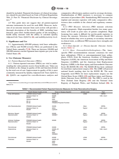 ASTM F3108-19 ASTM F3108-19 - Standard Guide for Clinical Outcomes for Clinical Trials and/or Clinical Registries for Knee Reconstructive Surgery - Page 3 preview