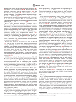 ASTM F3108-19 ASTM F3108-19 - Standard Guide for Clinical Outcomes for Clinical Trials and/or Clinical Registries for Knee Reconstructive Surgery - Page 4 preview
