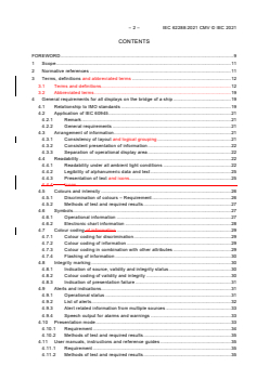 REDLINE IEC 62288:2021 CMV - Maritime navigation and radiocommunication equipment and systems - Presentation of navigation-related information on shipborne navigational displays - General requirements, methods of testing and required test results
Released:12/20/2021
Isbn:9782832252970 - Page 4 preview