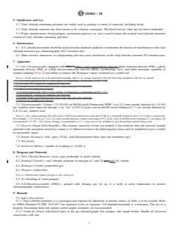 ASTM D4443-19 REDLINE ASTM D4443-19 - Standard Test Method for Determining Residual Vinyl Chloride Monomer Content in PPB Range in Vinyl Chloride Homo- and Co-Polymers by Headspace Gas Chromatography - Page 2 preview