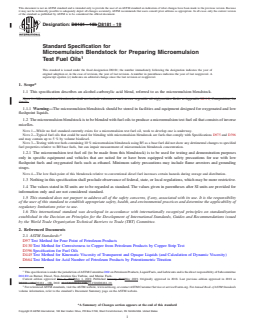 ASTM D8181-19 REDLINE ASTM D8181-19 - Standard Specification for Microemulsion Blendstock for Preparing Microemulsion Test Fuel Oils - Page 1 preview