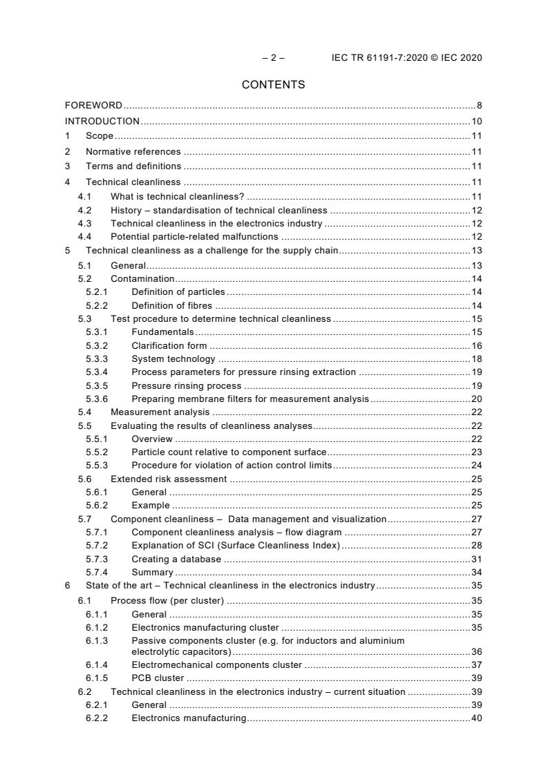 IEC TR 61191-7:2020 IEC TR 61191-7:2020 - Printed board assemblies - Part 7: Technical cleanliness of components and printed board assemblies - Page 4 preview